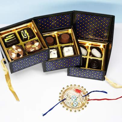 Choco Blossom Rakhi Special Sweet Box